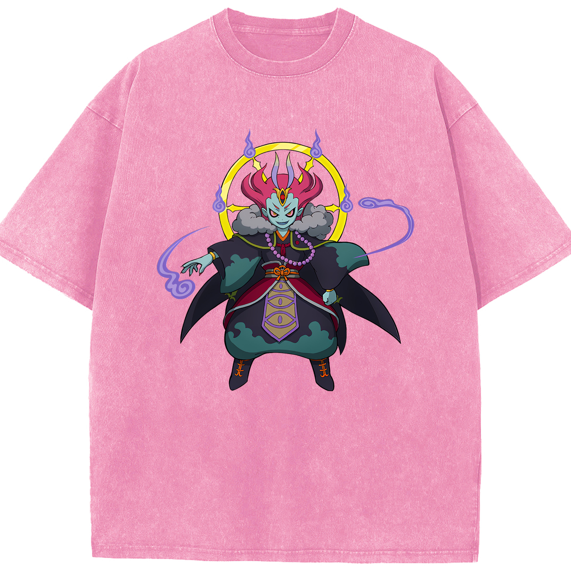 （画像用） 妖怪ウォッチ Yo-kai Watch 綿100% ヴィンテージ風 半袖Tシャツ（フロントプリント）